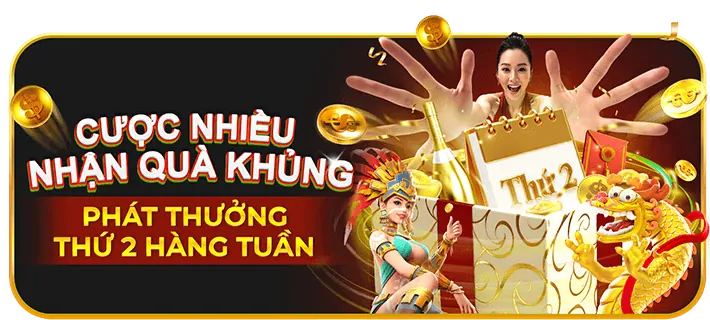 Hình ảnh khuyến mãi hàng tuần với lịch và biểu tượng giải đấu